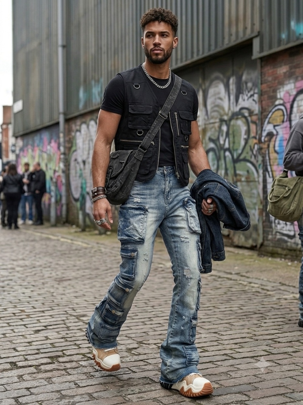 Rock star original Stacked Cargo style jeans